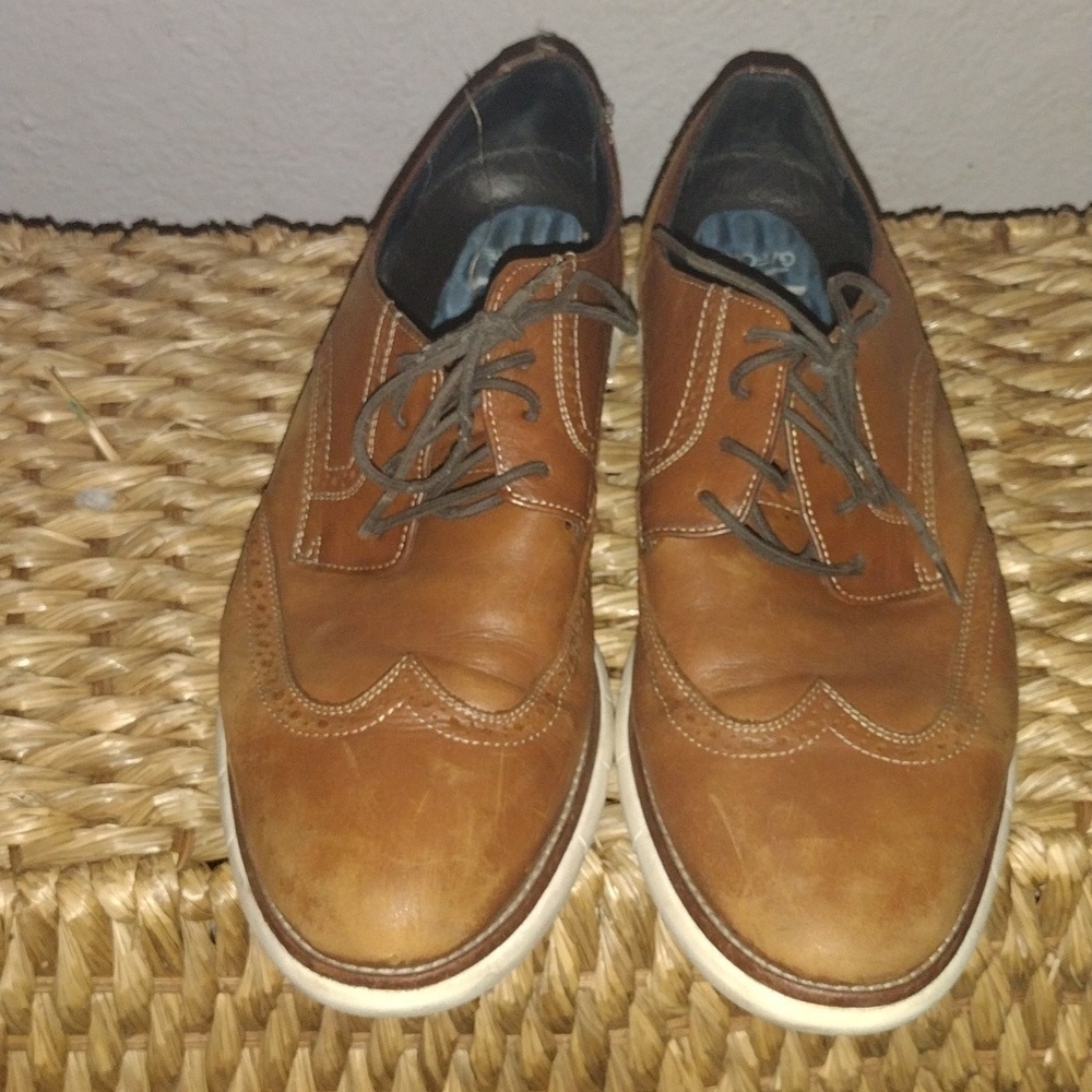 Johnson & Murphy Milson Wing Tip Dress Shoes With G Fore Insoles 10.5 View 2